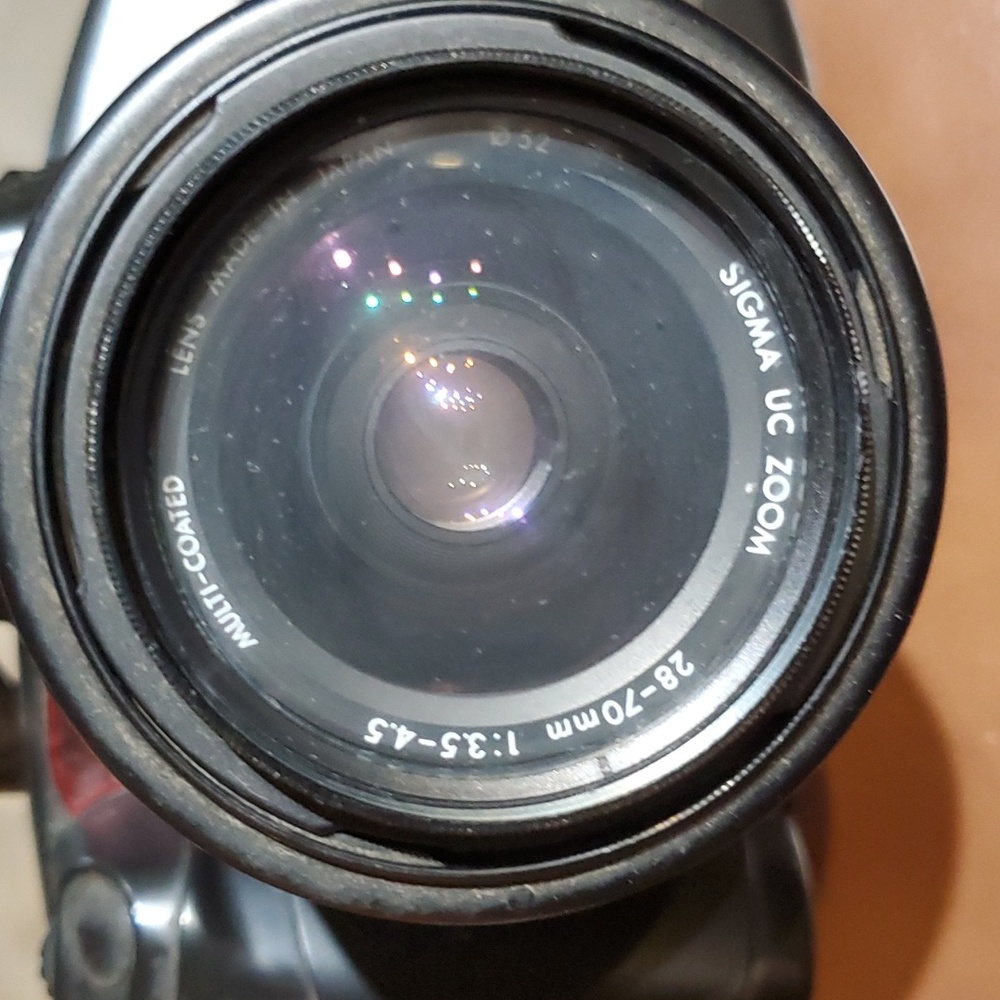 Yashica 230-AF 35mm Film Camera CS-240AF Flash Attachment Used Not Tested AS IS - Picture 5 of 7